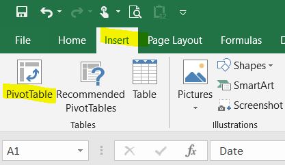 How to Create a Pivot Table